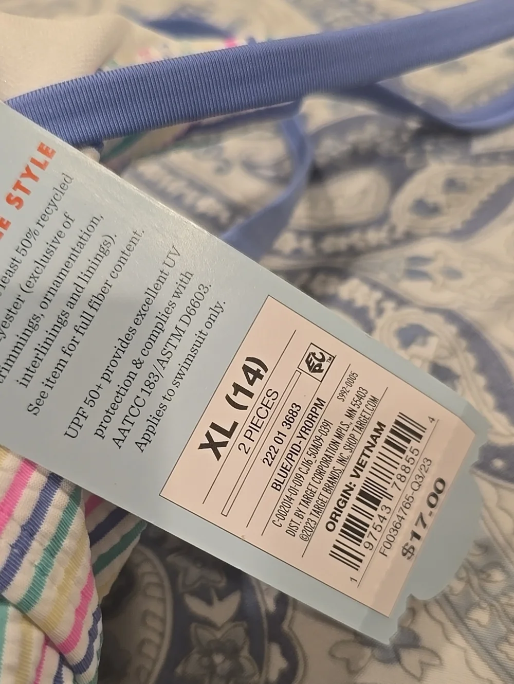 ❤️10/$20 Girls Striped Peplum Tank Top Swim